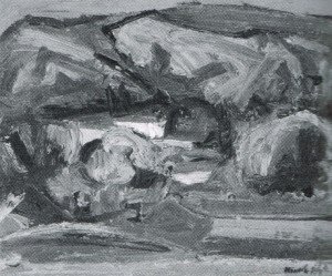 Ennio Morlotti, Paesaggio a Monticello, 1941